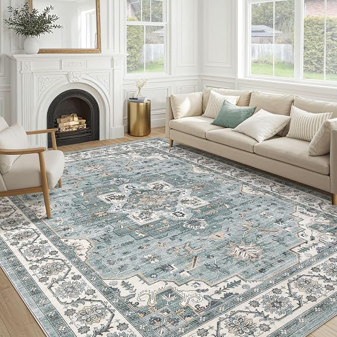 Vintage Living Room Area Rug 8x10 by COTILED