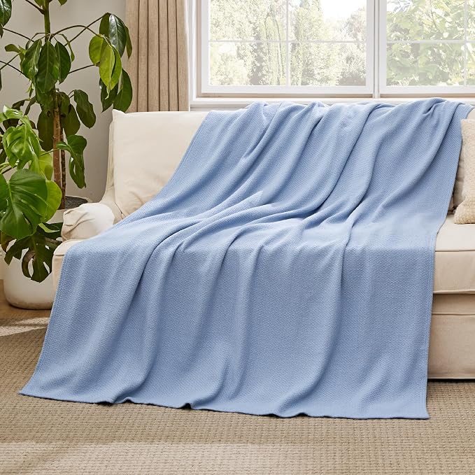 Bedsure GentleSoft 100% Cotton Blanket Twin XL Size - Image 5