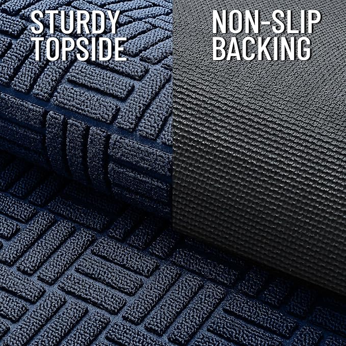 OLANLY Front Door Mat Outside Entrance 47x32, Heavy Duty Sturdy Natural Rubber - Image 4