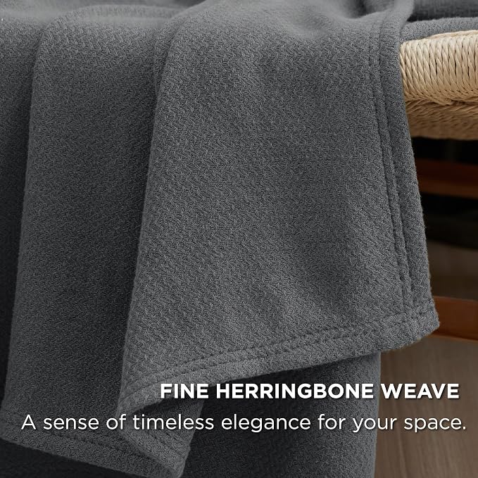 Bedsure GentleSoft 100% Cotton Blanket Twin XL Size - Image 2