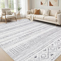 cotiled 7x9 Area Rug Living Room: Washable Boho Rugs by COTILED
