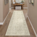 PureCozy Beige Runner Rug 2x8 Vintage Area Carpet Hallway Long Indoor Kitchen by PureCozy
