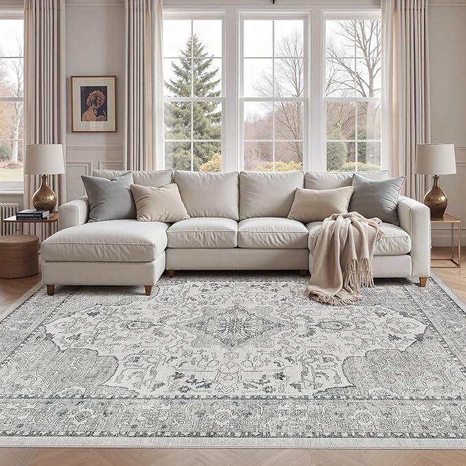 cotiled 7x9 Area Rugs Large Washable Rugs by COTILED