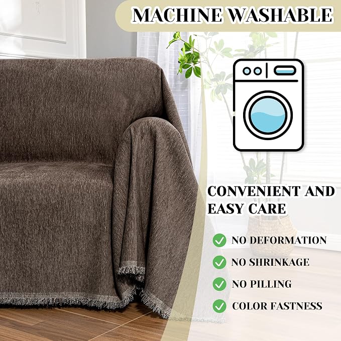 MEETSKY Oversized Chair Cover Small Couch Cover Chair Covers Armchair - Image 5