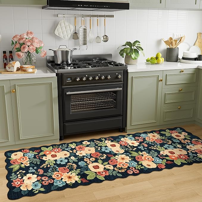 DUKINO 2x10 Runner Rug for Hallway, Washable Kitchen Rug - Image 3