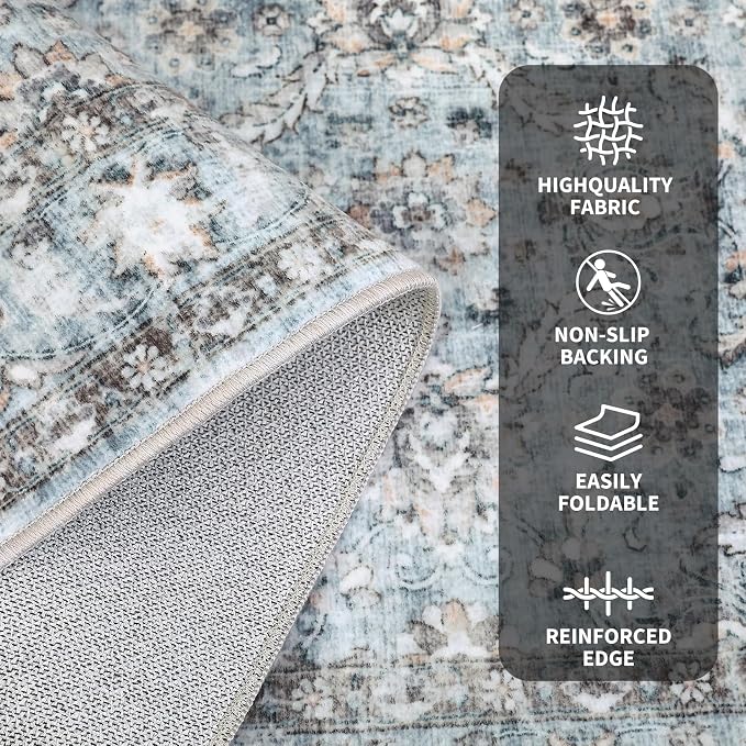 GarveeHome Area Rug 9x12 Washable Rugs - Image 5