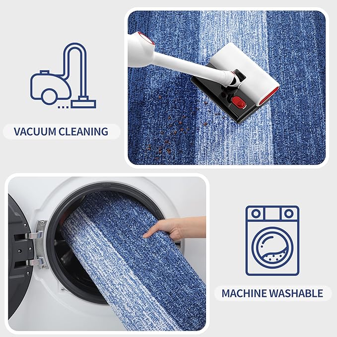 Kitinjoy Indoor Outdoor Door Mat, 47x24 Non-Slip Absorbent Dirt Trapper - Image 5