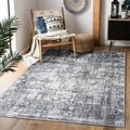 Area Rug 3×5, Vintage Boho Rug, Ultra-Soft Low Pile, Non Slip, Stain Resistant by DomitapisRug