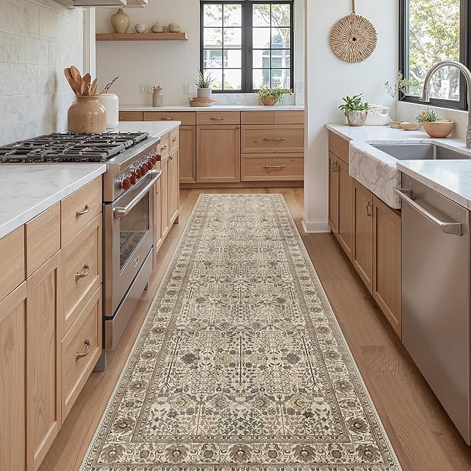 Bavni2'6''x10 Rug Runners for Hallways, Washable Runner Rug Non Slip, Vintage by BAVNI