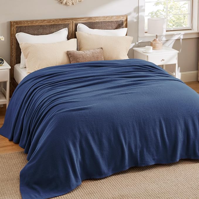 Bedsure GentleSoft 100% Cotton Large Blanket Oversized King - Image 5