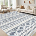 cotiled 7x10 Area Rug Living Room: Washable Boho Rugs by COTILED