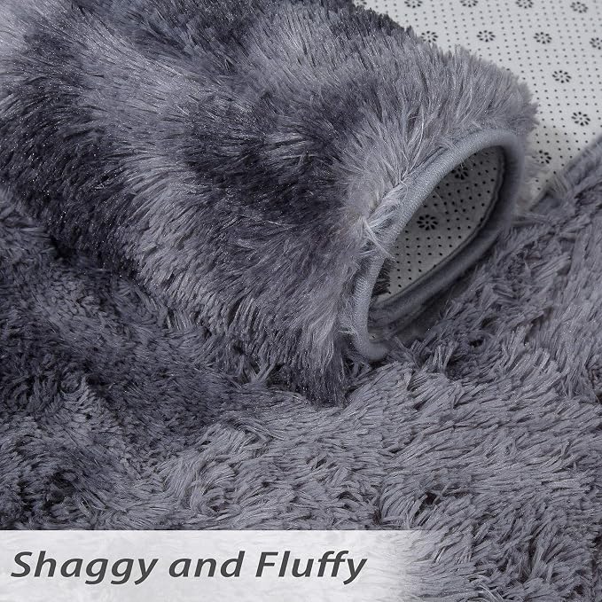 CAROMIO Extra Large 8' x 10' Fluffy Area Rug - Image 6