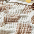 EMME Checkered Cotton Blanket Twin Large 60"x80" 100% Muslin by EMME