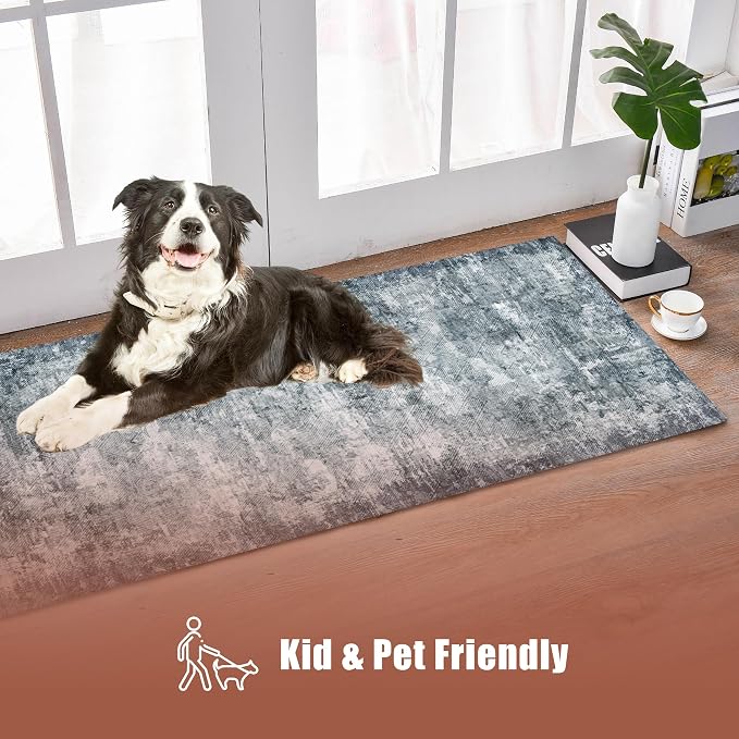 YARNSCAPE 2'6'' x 8' Washable Area Rug - Image 5