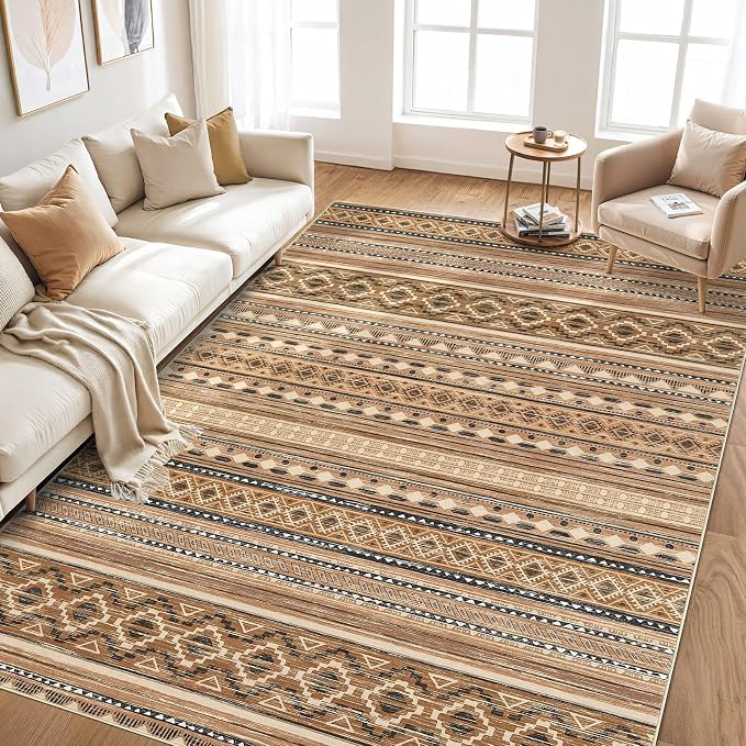 cotiled 6x9 Area Rug Living Room: Washable Boho Rugs - Image 6