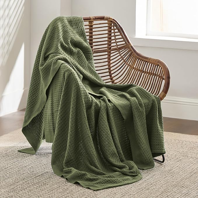 Bedsure Gentlesoft 100% Cotton Throw Blanket - Image 3