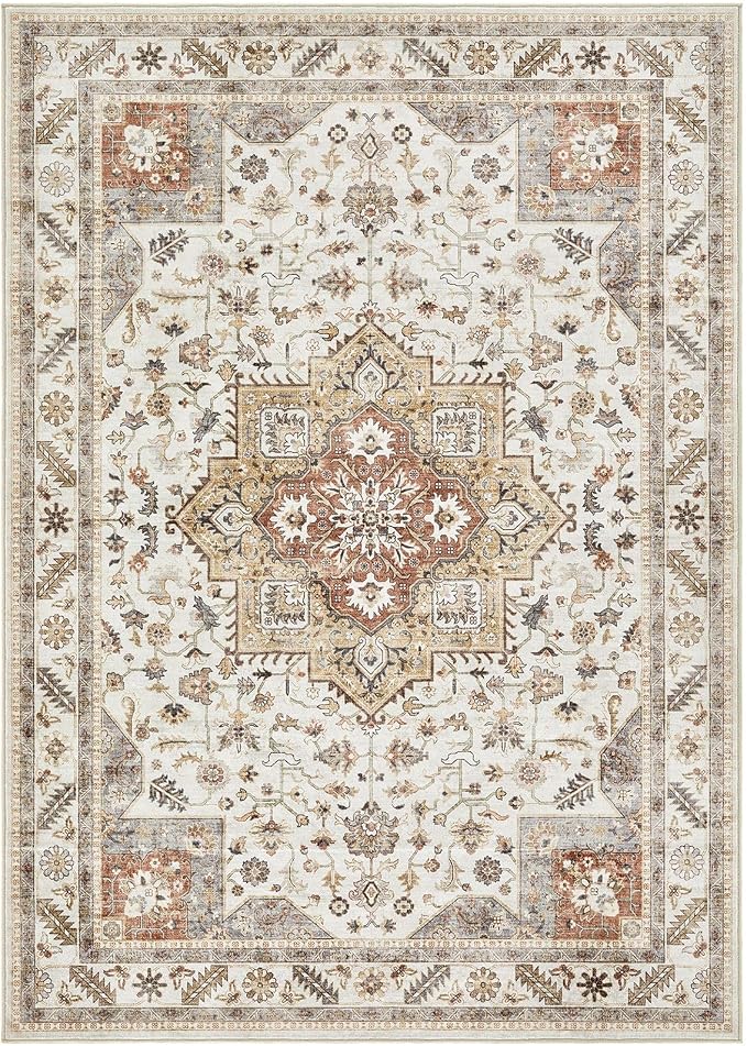 Vintage Living Room Area Rug 5x7 - Image 9