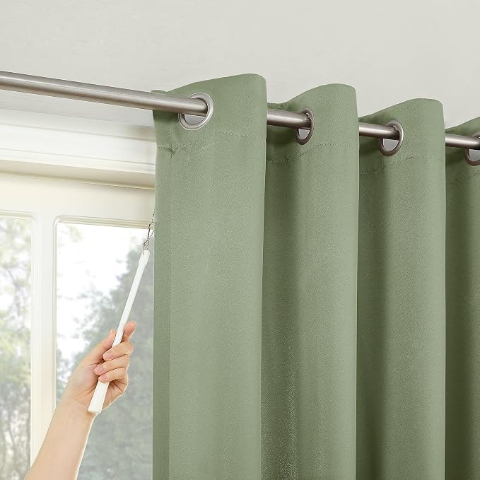 Sun Zero Easton Extra-Wide Blackout Grommet Sliding Patio Door Curtain Panel - Image 2