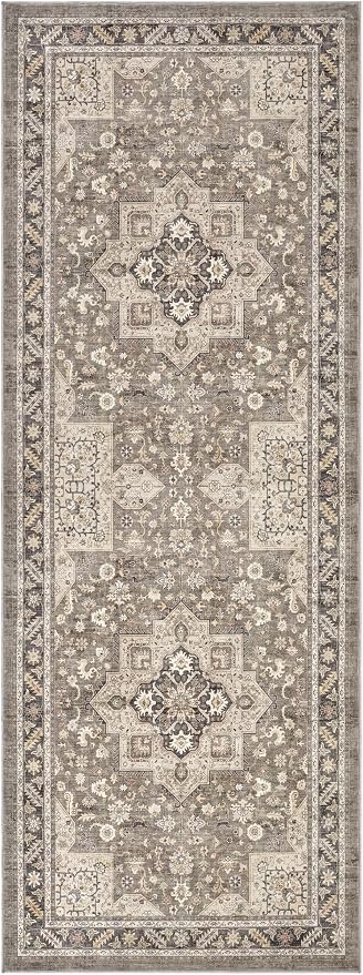 Vintage Hallway Runner Rug 3x8: Large Soft Washable Entryway - Image 9