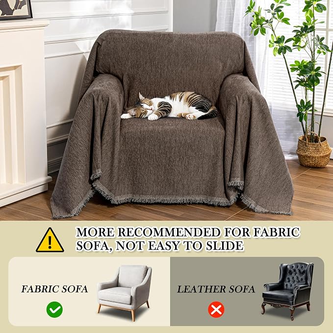 MEETSKY Oversized Chair Cover Small Couch Cover Chair Covers Armchair - Image 8