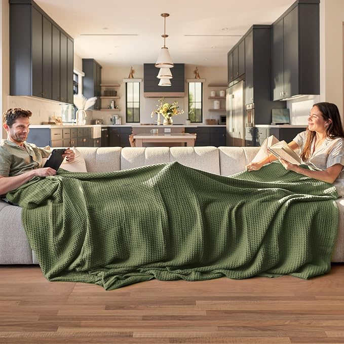 Bedsure Gentlesoft 100% Cotton Blanket Twin XL Size - Image 2