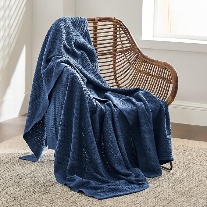 Bedsure Gentlesoft 100% Cotton Blanket Twin XL Size - Image 3