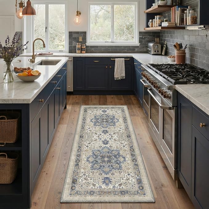GENIMO 5x7 Area Rugs for Living Room, Machine Washable Rug, Non Slip Indoor - Image 7
