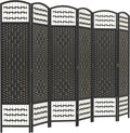 HOMCOM 6 Panel Room Divider, Folding Privacy Screen, 5.6' Room Separator by HOMCOM
