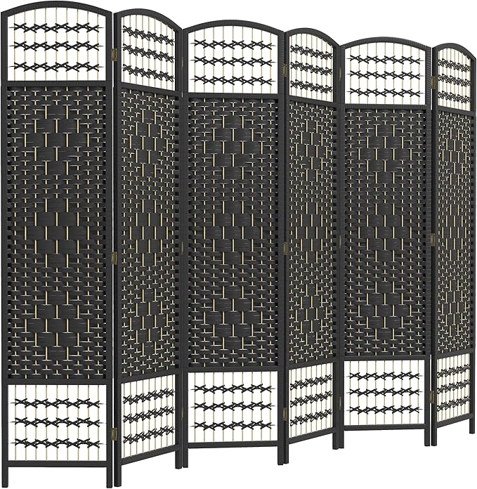 HOMCOM 6 Panel Room Divider, Folding Privacy Screen, 5.6' Room Separator by HOMCOM