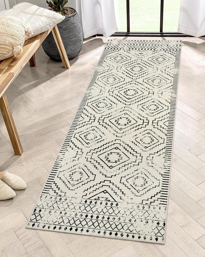 Wonnitar Moroccan Washable 2x6 Runner Rug by Wonnitar