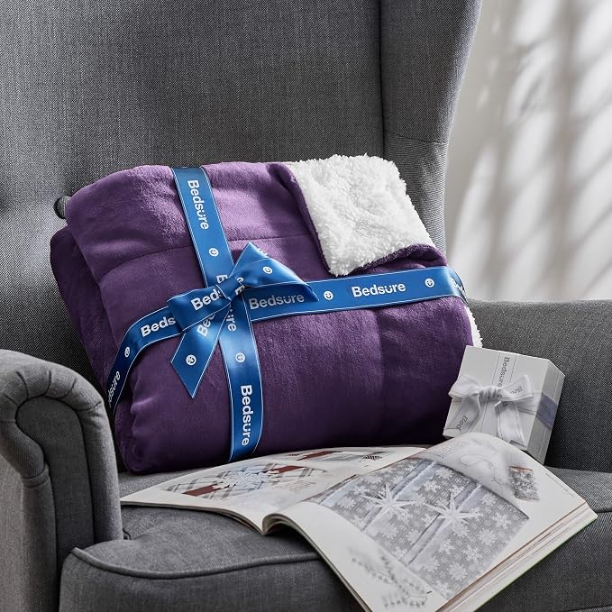 Bedsure GentleSoft Sherpa Fleece Twin Size Blanket - Image 7