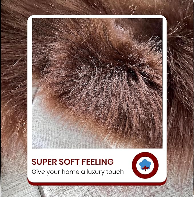 Free Shape Luxury Soft Fluffy Shag Area Rug Triple Side by Side 3'x6', 90x180cm - Image 3