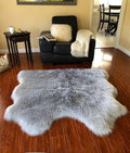 LAMBZY Faux Sheepskin Hypoallergenic Free Shape Silky Shag Rug, Luxury Shaggy by LAMBZYRUGS