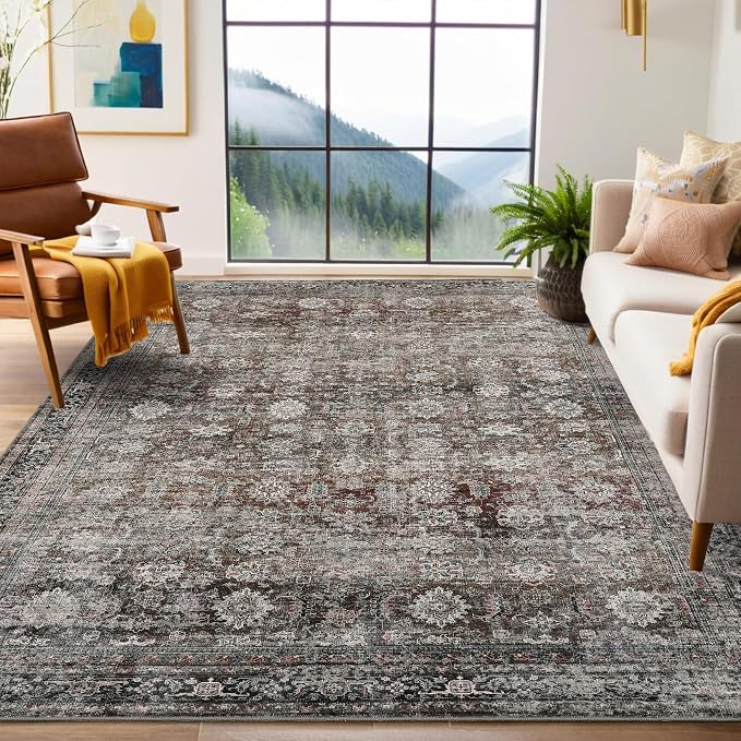 GarveeHome Large Area Rugs 9x12 Vintage Printed Living Room by GarveeHome