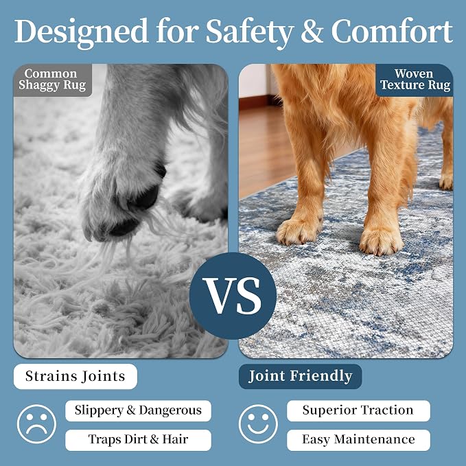 Non Slip Floor Runners for Dogs 2.6x12 Washable Runner Rug Abstract, Joint - Image 3