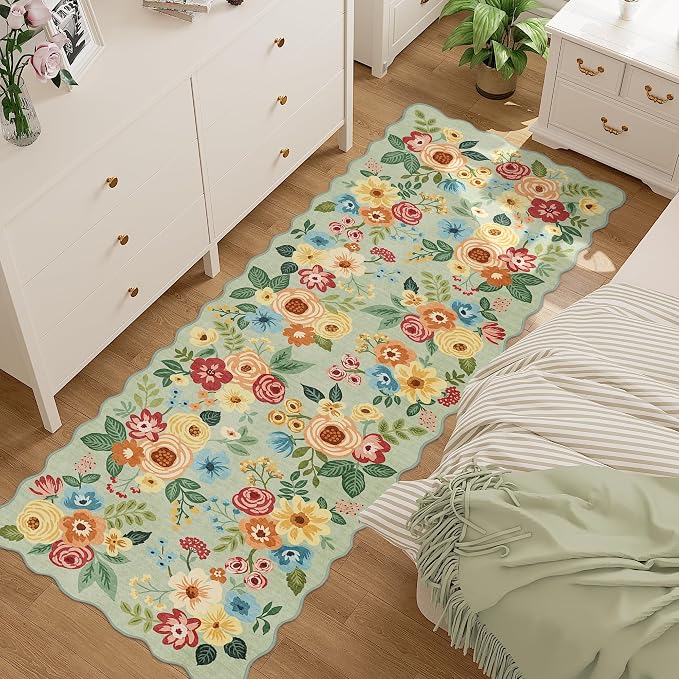 DUKINO 2x10 Runner Rug for Hallway, Washable Kitchen Rug - Image 3