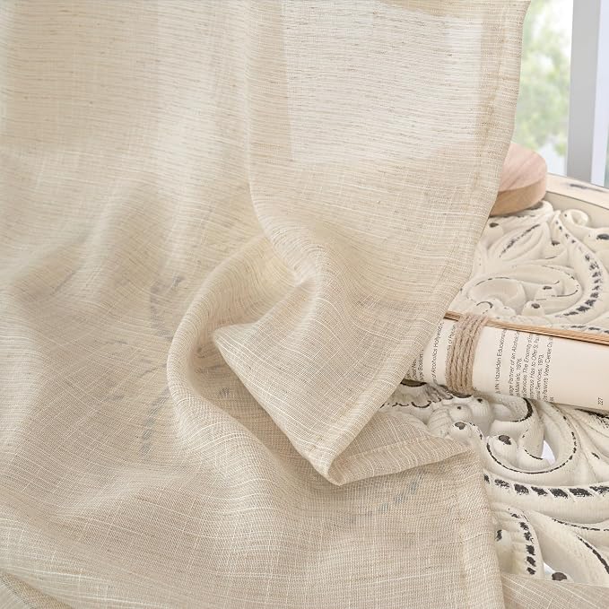 BGment Long Linen Curtains 102 Inch Length - Image 8