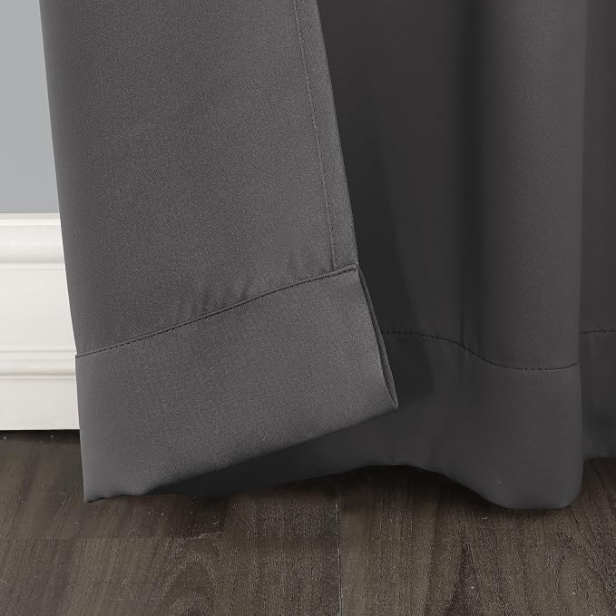 Sun Zero Easton Extra-Wide Blackout Grommet Sliding Patio Door Curtain Panel - Image 3