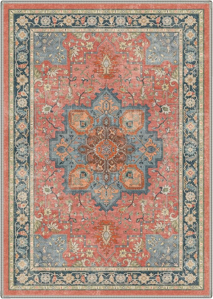 GENIMO 5x7 Area Rugs for Living Room, Machine Washable Rug, Non Slip Indoor - Image 6