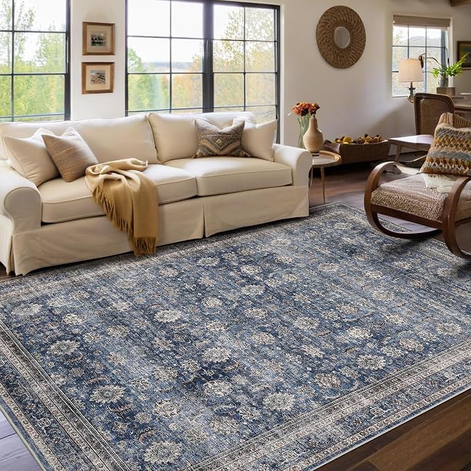 GarveeHome 5x7 Area Rugs for Living Room Machine Washable Vintage Boho Carpet - Image 2