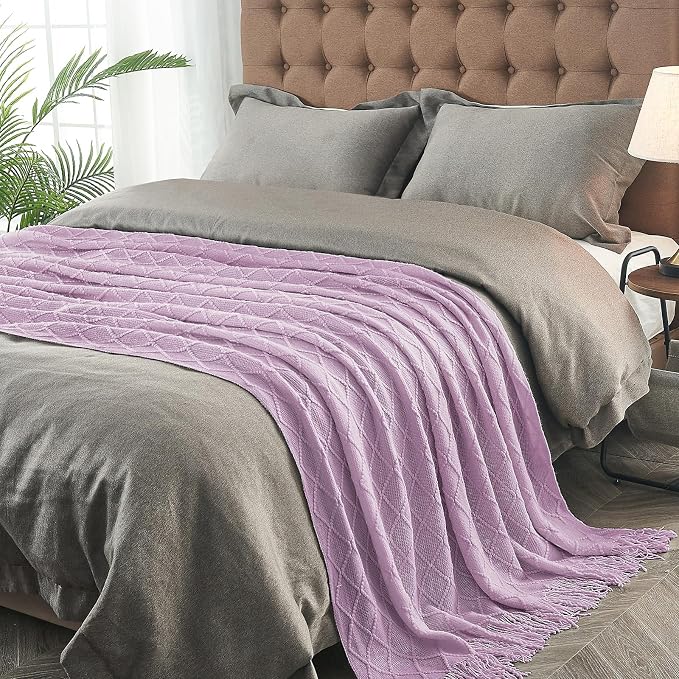 inhand Knitted Throw Blanket for Couch and Bed, Soft Living Room Home Decor - Image 4
