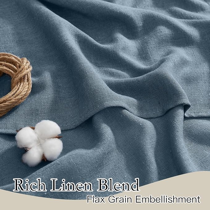 RYB HOME Linen Curtains 102 inch Length - Image 2