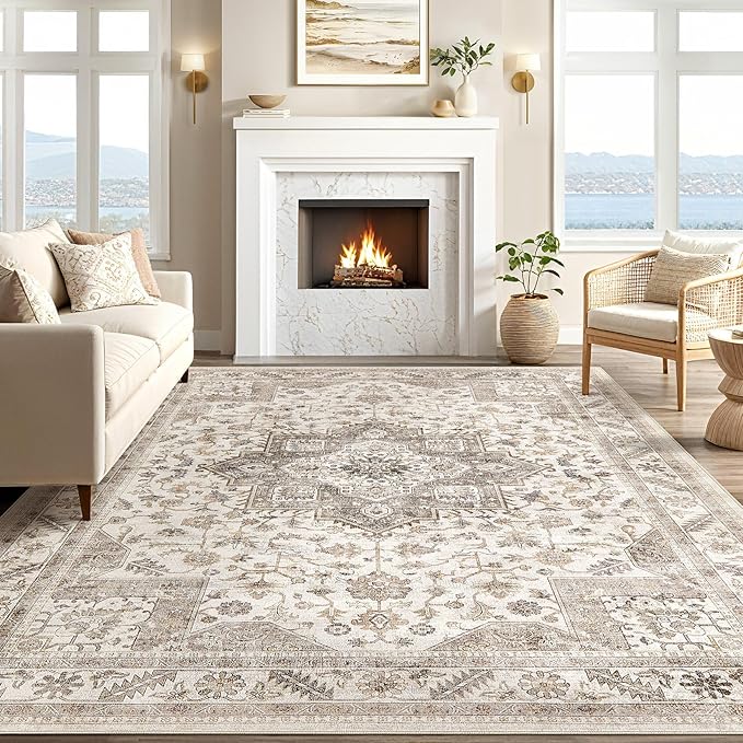Vintage Living Room Area Rug 10x12 - Image 5