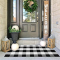 IOHOUZE Buffalo Plaid Checkered Rug 2x4.3 Ft Front Door Mats, Washable Area Rugs by iOhouze
