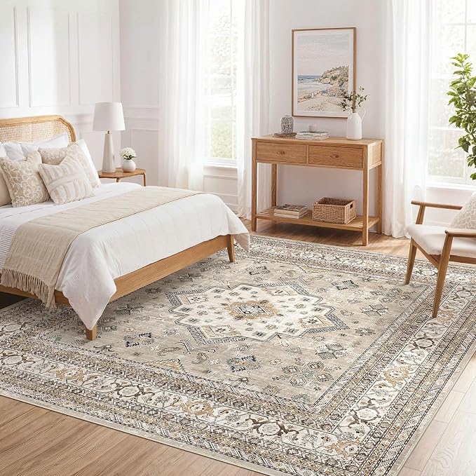 Vintage Living Room Square Area Rug 8x8 - Image 7