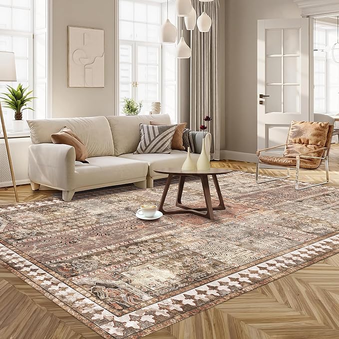 YARNSCAPE Vintage 4' x 6' Washable Area Rug - Image 2
