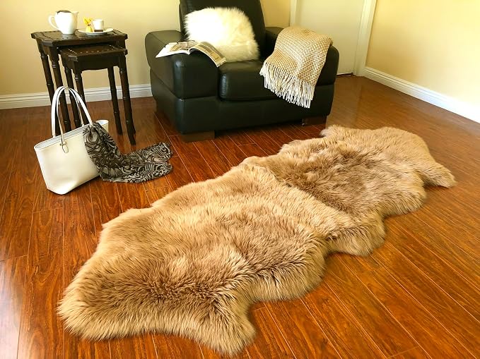 Free Shape Luxury Soft Fluffy Shag Area Rug Double 2'x6', 60x180cm by LAMBZYRUGS