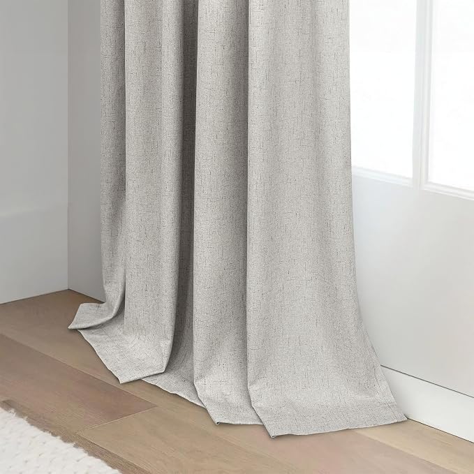 Black Out Linen Curtains 108 Inches Long - Image 9