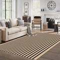 IOHOUZE Striped Area Rug 5'x7' Indoor Outdoor Rug, Washable Area Rug by iOhouze