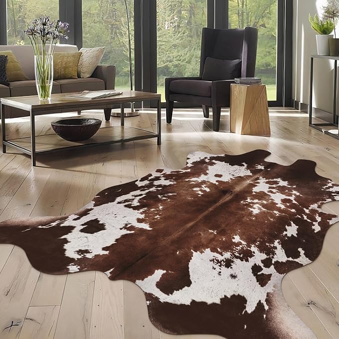 Cow Hide Faux Cowhide Rug: Cow Print Rug by WARMHAVEN